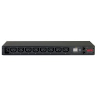 APC Rack PDU, Metered, 1U, 16A, 208/230V, (8) C13, Load capacity 3300 VA