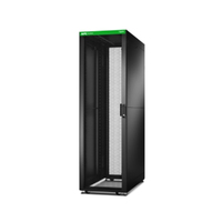 APC Easy Rack, 42U, Black, With Roof, Castors, Feet, 4 Brackets, and Side Panels, No Bottom, 1991H x 600W x 800D mm
