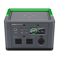 APC OffGrid Portable Power Station 330, 120V, 332Wh Lithium-ion, LCD, 2 NEMA, Sinewave, 3 USB-A, 1 USB-C, Wireless Charger