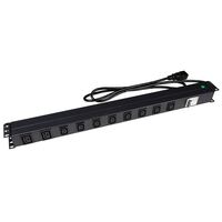 Powershield 10 Way Horizontal PDU with IEC C20 Input, 8 x IEC C13 outlets, 2 x IEC C19
