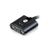 Aten Peripheral Switch 4x4 USB 2.0, 4x PC, 4x USB 2.0 Ports, Remote Port Selector, Plug and Play, Hot Pluggable