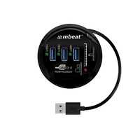 mbeat?? Portable USB 3.0 Hub and Card Reader - USB 3.0/2.0, SDXC/SDHC/ MMC/MMC4.0/ RS-MMC/RS-MMC/Micro-SDXC/Micro-SDHC/ MicroSD, up to 2TB