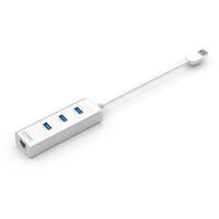 mbeat HAMILTON 3-Port USB 3.0 Hub with Gigabit LAN - 3x USB/10/100/1000Mbps RJ45 USB LAN/Supports Window or MAC OS 10x and Above