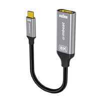 mbeat Tough Link 8K USB-C to HDMI Adapter - Space Grey Up to 48Gbps (HDMI 2.1) Up to 8K (7680 x 4320) @60Hz