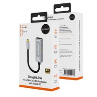 mbeat Tough Link USB-C to HDMI Adapter with 100W PD - Space Grey  5V-20V/5A, 100W PD  Up to 4K (3840 x 2160) @60Hz