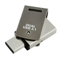 Duley Dual USB 3.1 Type-C Flash Drive -USB 3.1 Gen 1 Interface -Read speepd up to 200MB/s  -Write speed up to 100MB/s 5-year Limited Warranty