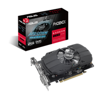 ASUS AMD Radeon PH-550-2G Phoenix Radeon 550 2GB GDDR5, PCIe 3.0, DVI-D, HDMI 2.0b, DP 1.4, IP5X, Dual Ball Fan Bearings