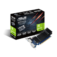 ASUS GT730-SL-2GD5-BRK GeForce GT 730 2GB GDDR5 Low Profile Graphics Card For Silent HTPC Build (With I/O Port Brackets)