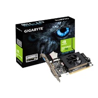Gigabyte nVidia GeForce GT 710 2GB DDR3 2.0 PCIe Video Card 4K 3xDisplays HDMI DVI VGA Low Profile Fan