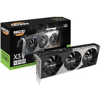 INNO3D nVidia GeForce RTX 5080 X3 16GB GDDR7 2617 MHz Boost Clock, RAM 30 Gbps, 3x DP, 1xHDMI 300x116x41mm Dual Slot