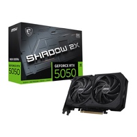 MSI nVidia GeForce RTX 5050 8G SHADOW 2X OC, Boost: 2602 MHz, CUDA 2560 Units, 8GB GDDR6, HDMI™ x 1 (embargo)