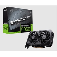 MSI nVidia GeForce RTX 5060 8G SHADOW 2X OC, PCI Express® Gen 5 x16, Boost: 2527 MHz, CUDA 3840 Units, 8GB GDDR7, . HDMI™ x 1