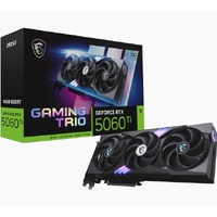 MSI nVidia GeForce RTX™ 5060 Ti 16G GAMING TRIO OC, Boost: 2572 MHz, CUDA 8960 Units, 16GB GDDR7, HDMI™ x 1 (embargo)
