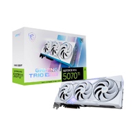 MSI nVidia GeForce RTX™ 5070 Ti 16G GAMING TRIO OC WHITE, Boost: 2572 MHz, CUDA 8960 Units, 16GB GDDR7, HDMI™ x 1