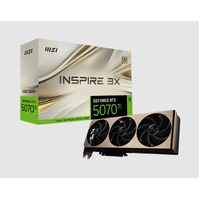 MSI nVidia GeForce RTX™ 5070 Ti 16G INSPIRE 3X OC, Boost: 2482 MHz, CUDA 8960 Units, 16GB GDDR7, HDMI™ x 1