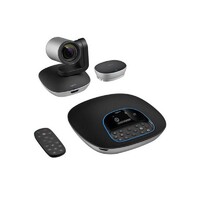 Logitech Group- Conference Cam Group HD Video Conferencing Webcam for Med-Large Meeting Rooms 1080p Pan Tilt Zoom Camera & Speakerphone BT NFC
