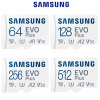 Samsung Micro SD Card Evo Plus 64GB 128GB 256G 512GB Class 10 SD Memory 130Mb/s