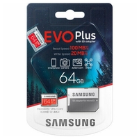 Samsung Evo Plus 64GB Micro SD Card SDXC UHS-I 100MB/s U1 FHD Mobile Phone TF Memory Card