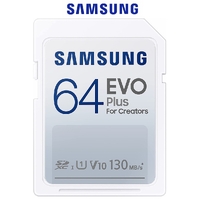 Samsung SD Card 64GB EVO Plus SDXC Class 10 V30 DSLR Video Camera Memory 130MB/s