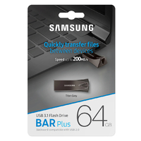 USB 3.1 64GB Flash Drive Samsung Bar Plus Memory Stick (200MB/s) | MUF-64BE4