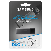 USB 3.1 64GB Flash Drive Samsung Type-C to Type-A Memory Stick Duo Plus (200MB/s) |MUF-64DB