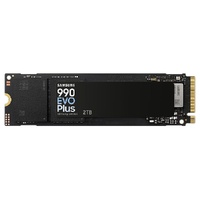 Samsung 990 EVO Plus 2TB PCIe Gen5 NVMe SSD 7250MB/s 6300MB/s R/W 1000K/1350K IOPS 1200TBW 1.5M hrs V-NAND TLC AES 256-bit Encryption