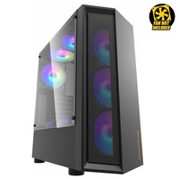PC CASE darkFlash Melody gaming chassis hexagon& iron mesh crafts tempered glass