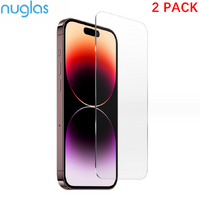 2x Screen Protector Nuglas Clear 9H Tempered Glass For iPhone 15 Pro/15