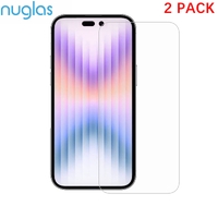 2x Screen Protector Nuglas Clear 9H Tempered Glass For iPhone 15 Pro Max /15 Plus