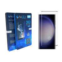 Screen Protector Nuglas 3D Full Cover Tempered Glass Samsung Galaxy S23 Ultra Black
