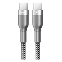 Phone cable REMAX Type-C TO Type-C 1M 18W SuperFast Charging Data Cable Silver