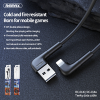Phone Cable REMAX Lightning 2.1A Fast Charge Data Cable 90 Degrees Elbow Design - White