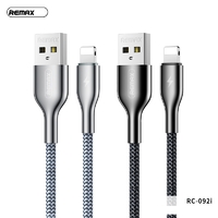 Phone cable REMAX lightning Data & Fast Charging Cable 2.1A Black for Iphone 