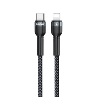 Phone Cable REMAX Jany Ses 20W PD Fast Charging Data Type C to IPhone Black