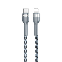 Phone Cable REMAX Jany Ses 20W PD Fast Charging Data Type C to IPhone Silver