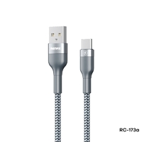 Phone Charging Cable Remax Type-C 5A Fast Charging Data Samsung Huawei Silver