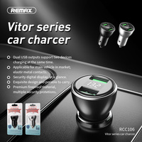 Car Charger Remax 2 Ports Strong Heat Dissipation Universal Adapter 