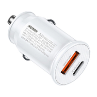 Phone Charger Chanyo Series 30W Car Charger RCC231 USB and Type-C White