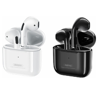 Wireless Bluetooth Earbuds REMAX TWS-10 Lightweight Auto Connect Free Listen Black & White 