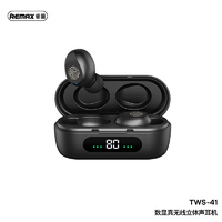 Wireless Stereo Earbuds REMAX Touch Button with Digital Display TWS-41 Black