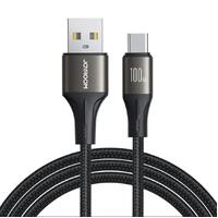 Phone Cable Joyroom USB-A to Type-C 1.2M 100W Super Fast Charge Data Cable Black