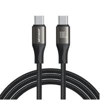 Phone Cable Joyroom Type-C  to Type-C 1.2M 100W Fast Charge Data Cable Black