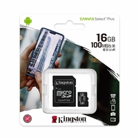 Kingston Canvas Select Plus 16GB Micro SD Card SDHC UHS-I Mobile Phone TF Memory Card 100MB/s