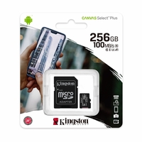 Kingston Canvas Select Plus 256GB Micro SD Card SDXC UHS-I 100MB/s Mobile Phone TF Memory Card