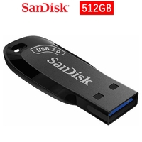 USB 3.0 Flash Drive SanDisk 512GB Ultra Shift PC Mac Memory Stick 100MB/s SDCZ410
