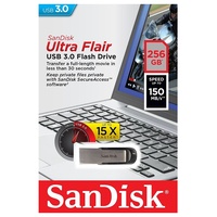 USB Drive 3.0 SanDisk Ultra Flair 256GB USB Flash Drive PC Memory Stick 150MB/s