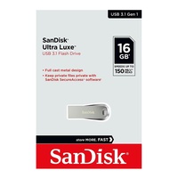 SanDisk USB 3.1 16GB Flash Drive Ultra Luxe Memory Stick Pen PC Mac USB SDCZ74-016G 150Mb/s