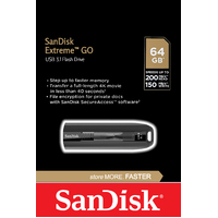 SanDisk USB Extreme GO 64GB 3.1 Flash Drive Memory Stick CZ800-064G
