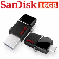 OTG USB Drive SanDisk Ultra 16GB Dual OTG USB Flash Drive Memory Stick PC Tablet Mobile Android