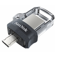 SanDisk OTG USB Drive Ultra 64GB Dual Clear Flash Drive Memory Stick SDDD3-064G